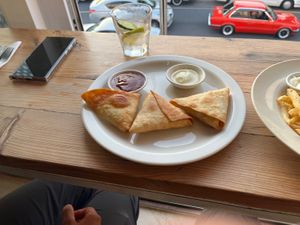 Samosa   at Plant Cafe in Cape Town