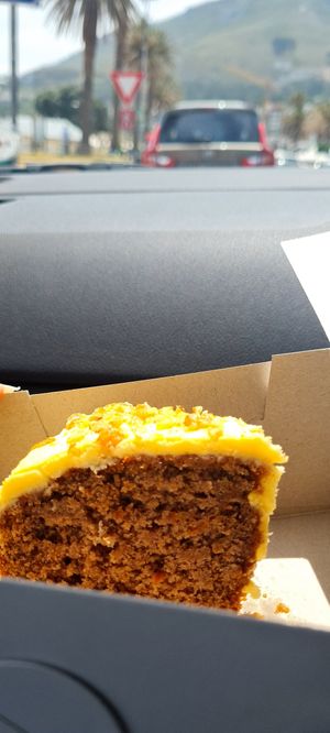 Carrot cake at Plant Cafe in Cape Town