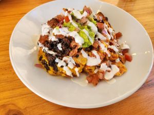 Nachos at Plant Cafe in Cape Town