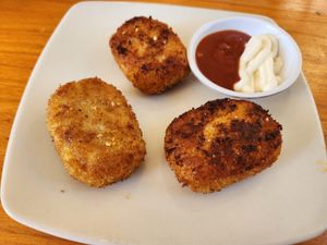 Spicy cheesy potato rolls at Plant Cafe in Cape Town