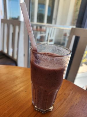 Berry smoothie at Plant Cafe in Cape Town