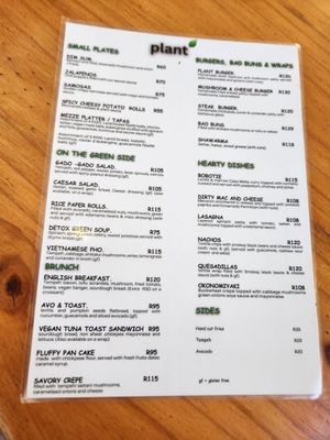  at Plant Cafe in Cape Town