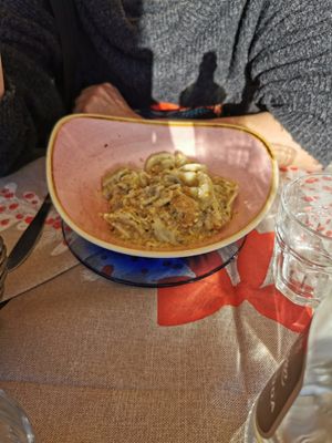 Pasta in walnut sauce at Lo Spuntino in Camogli