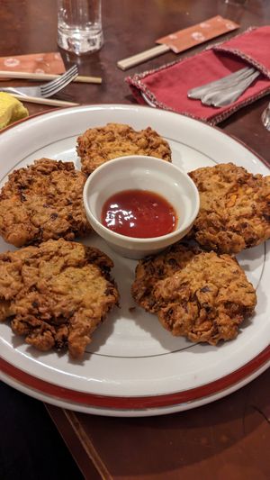 "Tempura" at Yak & Yeti in Kyoto