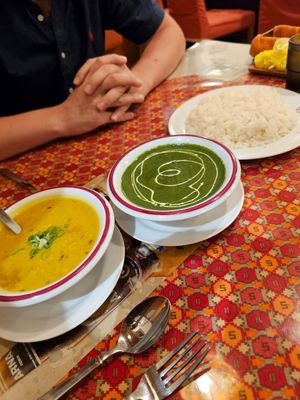Dal, panneer and rice at Yak & Yeti in Kyoto