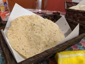 Poppadom at Yak & Yeti in Kyoto