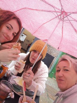 Covid didn't stop us - Rain didn't stop us! at Falafel Fella in Darlington