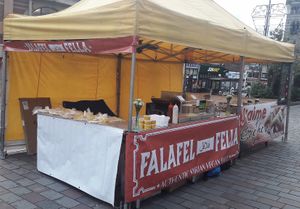 Exterior social media  at Falafel Fella in Darlington