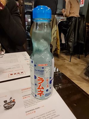 Ramune-a Japanese fruity soft drink at Tenoha Milano in Milan