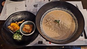 Vegan ramen at Tenoha Milano in Milan