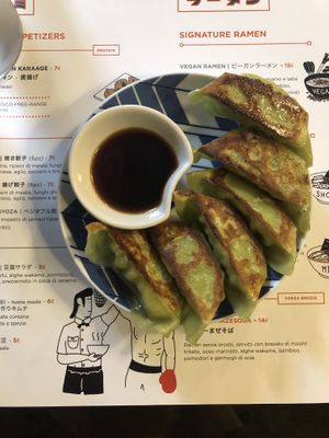 Amazing gyoza 🥟   at Tenoha Milano in Milan