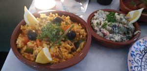 Paella en Ensalada rusa at HART in Antwerpen