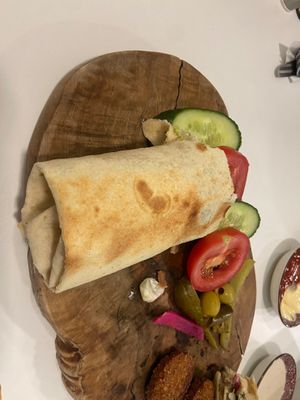 Special sandwich  at Falafel en Hummus in The Hague
