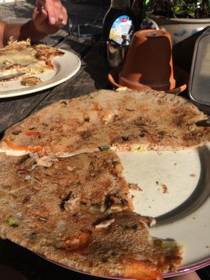 vegan vegetable pancake at Pannekoekenmolen De Graanhalm in Burgh-haamstede