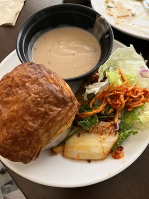 Root soup, souflette   at Salrim Vegetarian Buffet 살림 채식뷔페 - Nam in Gwangju