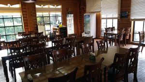 Interior of location, seating space and entrance at Soswaewon 소쇄원 채식뷔페 - Nam in Damyang