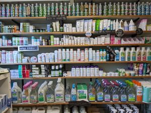 interior at Ganesha Wholefoods in Axminster