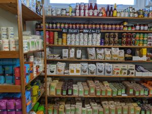 interior at Ganesha Wholefoods in Axminster