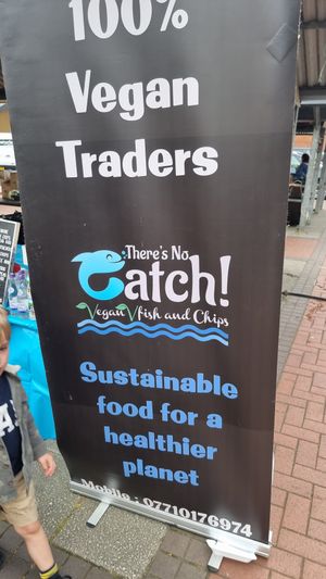 Sign at There's No Catch in Guisborough