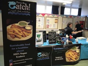 Market stall  at There's No Catch in Guisborough