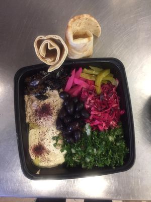 Cold Mezza Platter (vegan) at Shish in Toronto