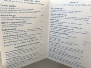 Menu (October 2019) at Quatt Farm Shop & Cafe in Bridgnorth