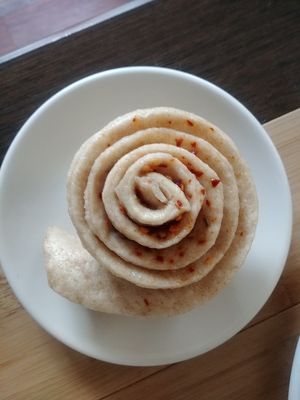 Rosemary roll is vegan and TDF!! at HungryBadger Cafe in Madison