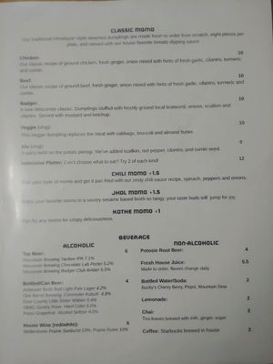 Hungry Badger menu page 2 at HungryBadger Cafe in Madison