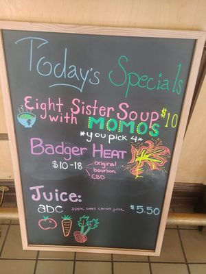 Specials at the HB at HungryBadger Cafe in Madison