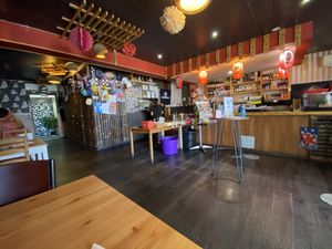Dining area and counter at Bing's Nomiya in Mackay