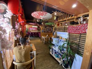 Dining area at Bing's Nomiya in Mackay