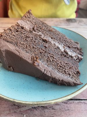 Vegan chocolate cake   at Deal Pier Kitchen in Deal