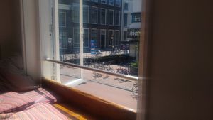 View from the window of their top floor, so nice at De Ontdekking in Utrecht