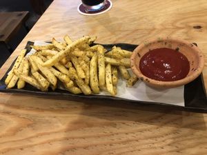 Spicy fries  at Beer Komachi in Kyoto