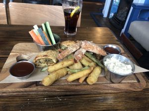 Vegan platter  at The Urban Fox in Leamington Spa
