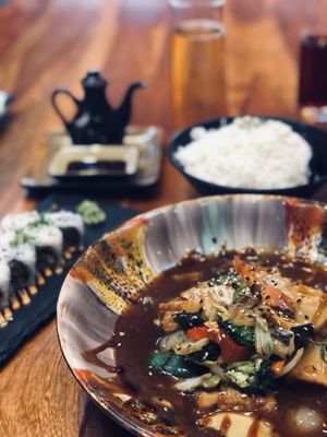 Teriyaki Curry with Tofu at Kyodai in Fuessen