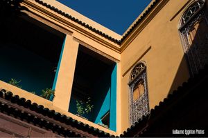 The courtyard at Médina Social Club in Fes
