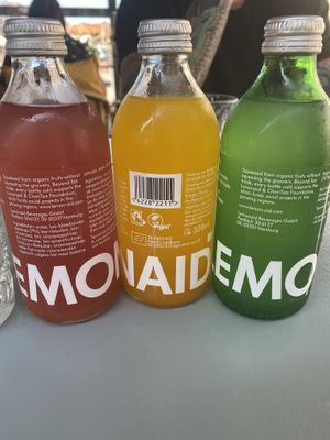 Blood orange, passion fruit and lime lemonades at Meneer Nilsson in Zierikzee