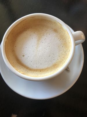 Good coffee- it took to long for they served it though, as you can see at the side from the cup at Meneer Nilsson in Zierikzee