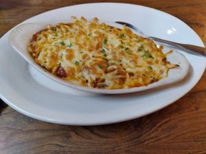 Lasagna at Portofino in Edmonds