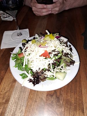 Vegan Greek salad at Portofino in Edmonds