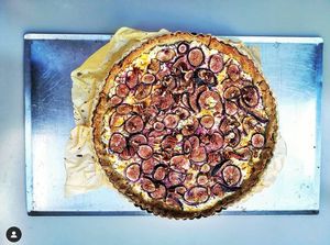 Dessert : tarte aux figues at ORA in Nantes