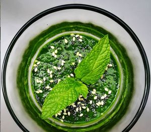 Entrée : gaspacho vert at ORA in Nantes