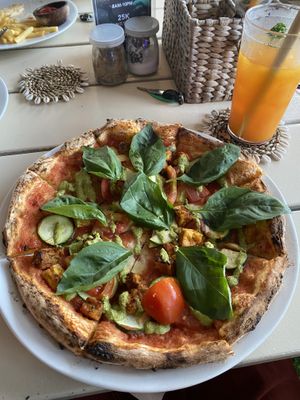 Vegan pizza 😍 at District 6 in Pecatu