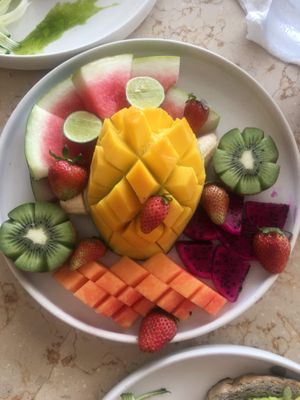 Fruit plate ♥️ at District 6 in Pecatu