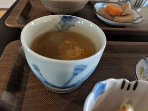 Cold tea at Door in Tokushima