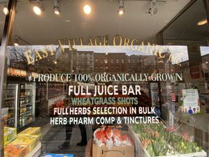 store front  at East Village Organic in New York City