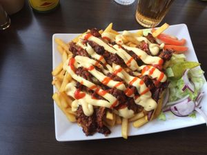 Pulled omph at Pizzeria Gammlia in Umea