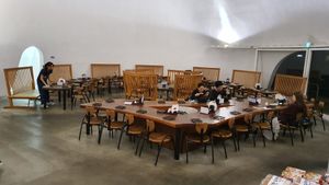 The restaurant  at Hoto Fudo in Fujikawaguchiko