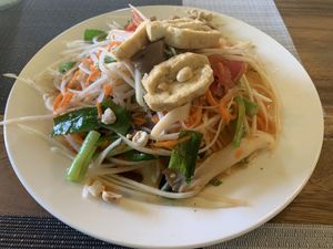 Papaya Salad at Peas in Da Nang